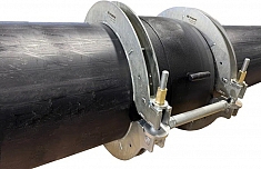 Использование устройства для надвижения электросварных фитингов на пластиковые трубы ПНДело УНЭФ-450