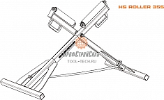 Роликовые опоры для пластиковых труб Ritmo HS Roller 355